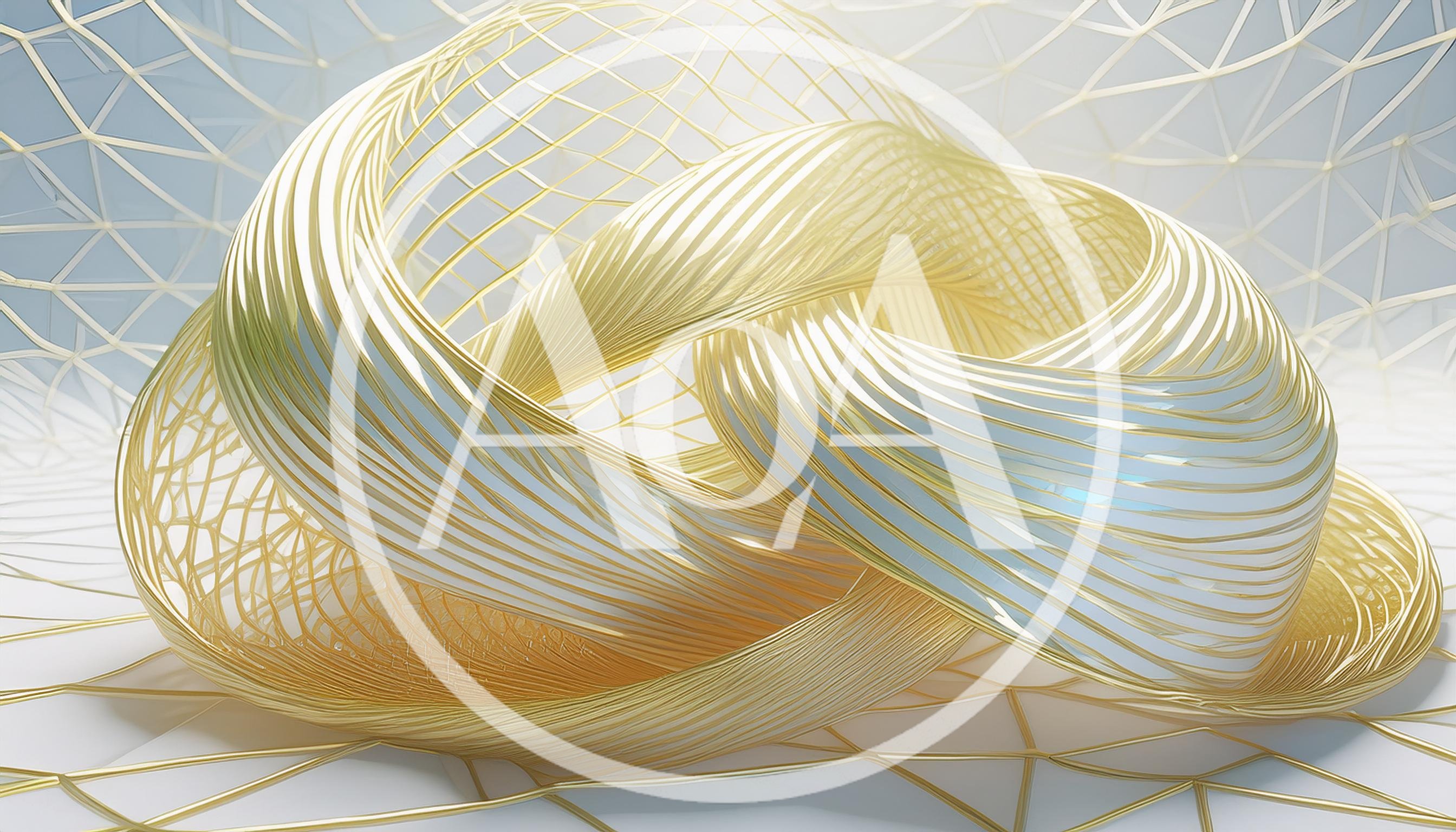Abstract Golden Twisted Ribbon Structure