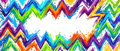 Abstract Colorful Zigzag Paint Splatter Background