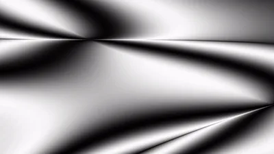 Abstract Metallic Silver Gradient Background With Soft Folds