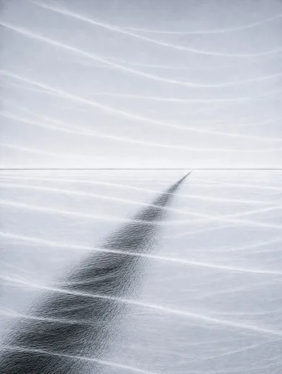 Abstract Minimalist Landscape With Converging Lines