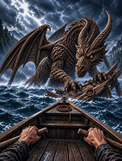 First Person View Of A Dragon Attacking A Ship