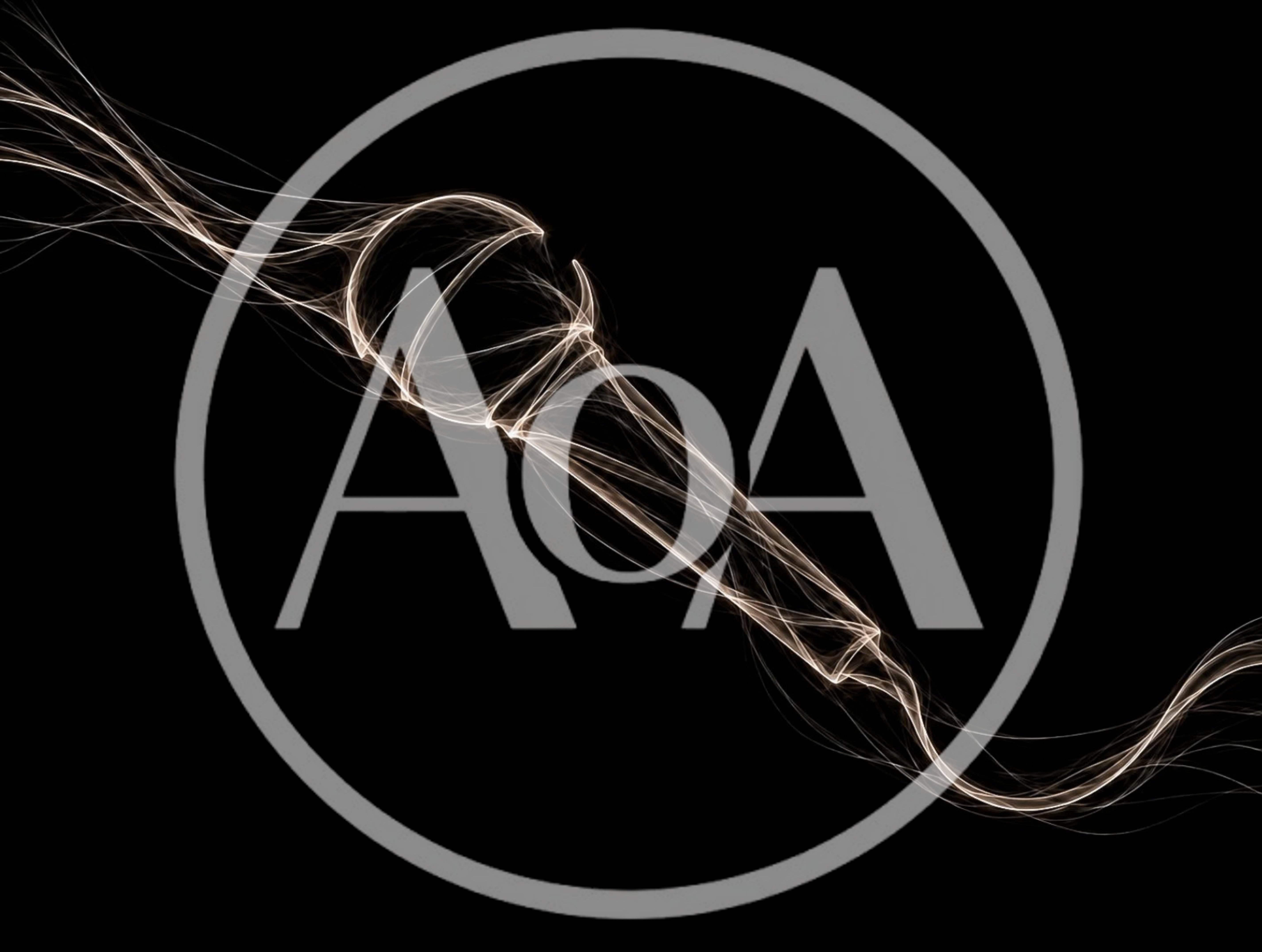 Abstract Light Painting Of A Microphone