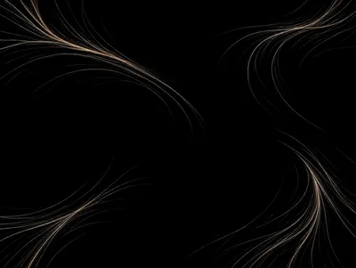 Abstract Flowing Light Streaks On Black Background