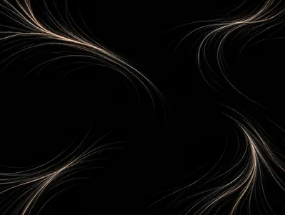 Abstract Flowing Light Streaks On Black Background