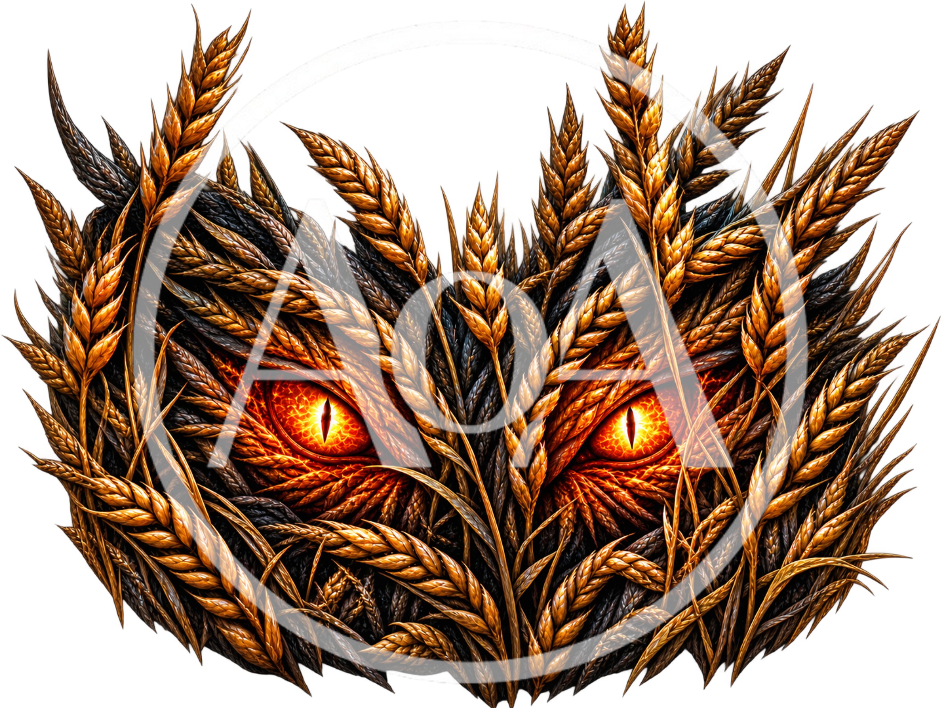 Glowing Predator Eyes Hidden Within Golden Wheat Stalks