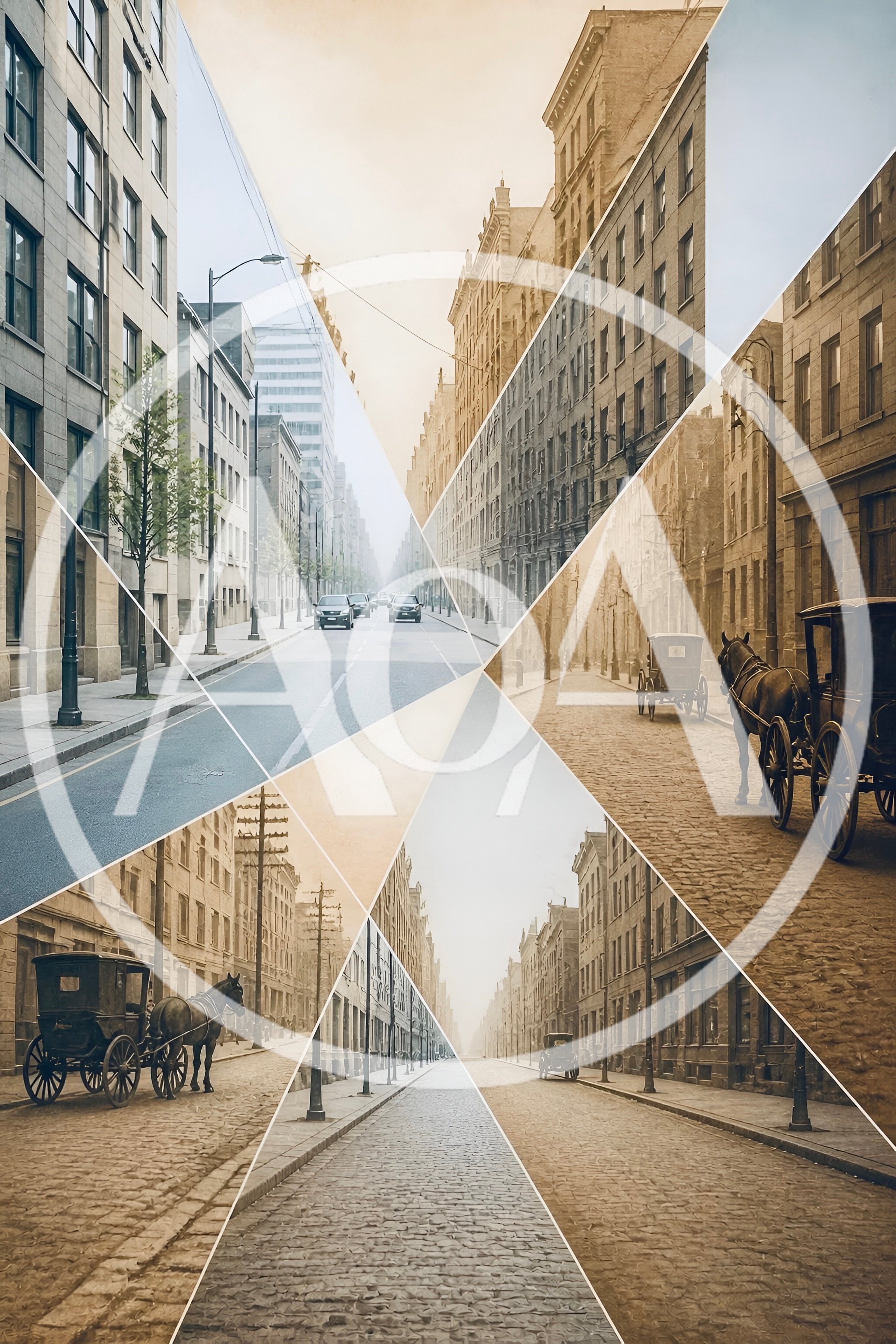 Historical Evolution Of Urban City Streetscapes