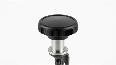 Close Up Of A Black Plastic Adjustment Knob