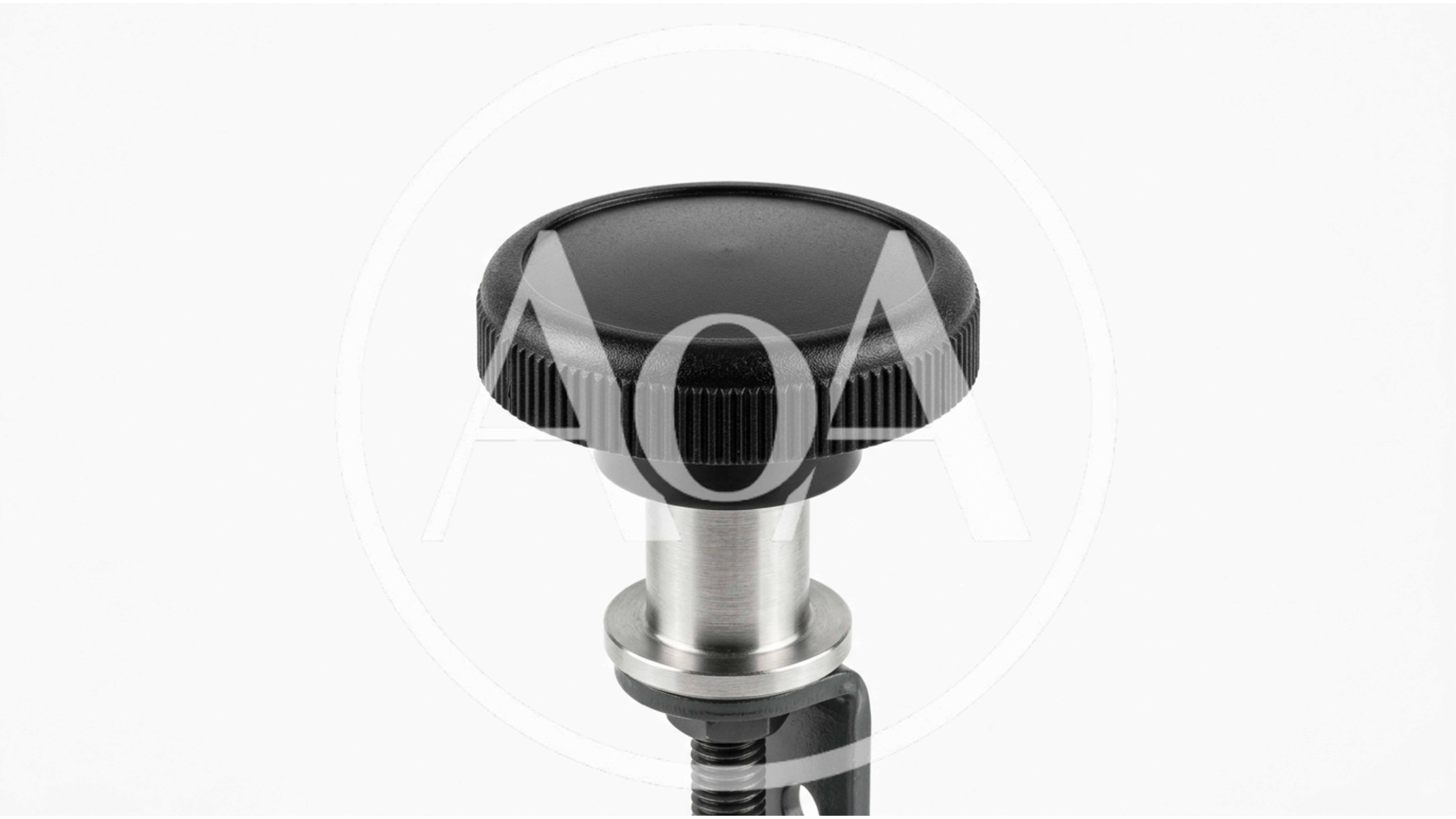 Close Up Of A Black Plastic Adjustment Knob