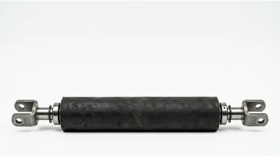 Industrial Rubber Roller With Metal Clevis Ends