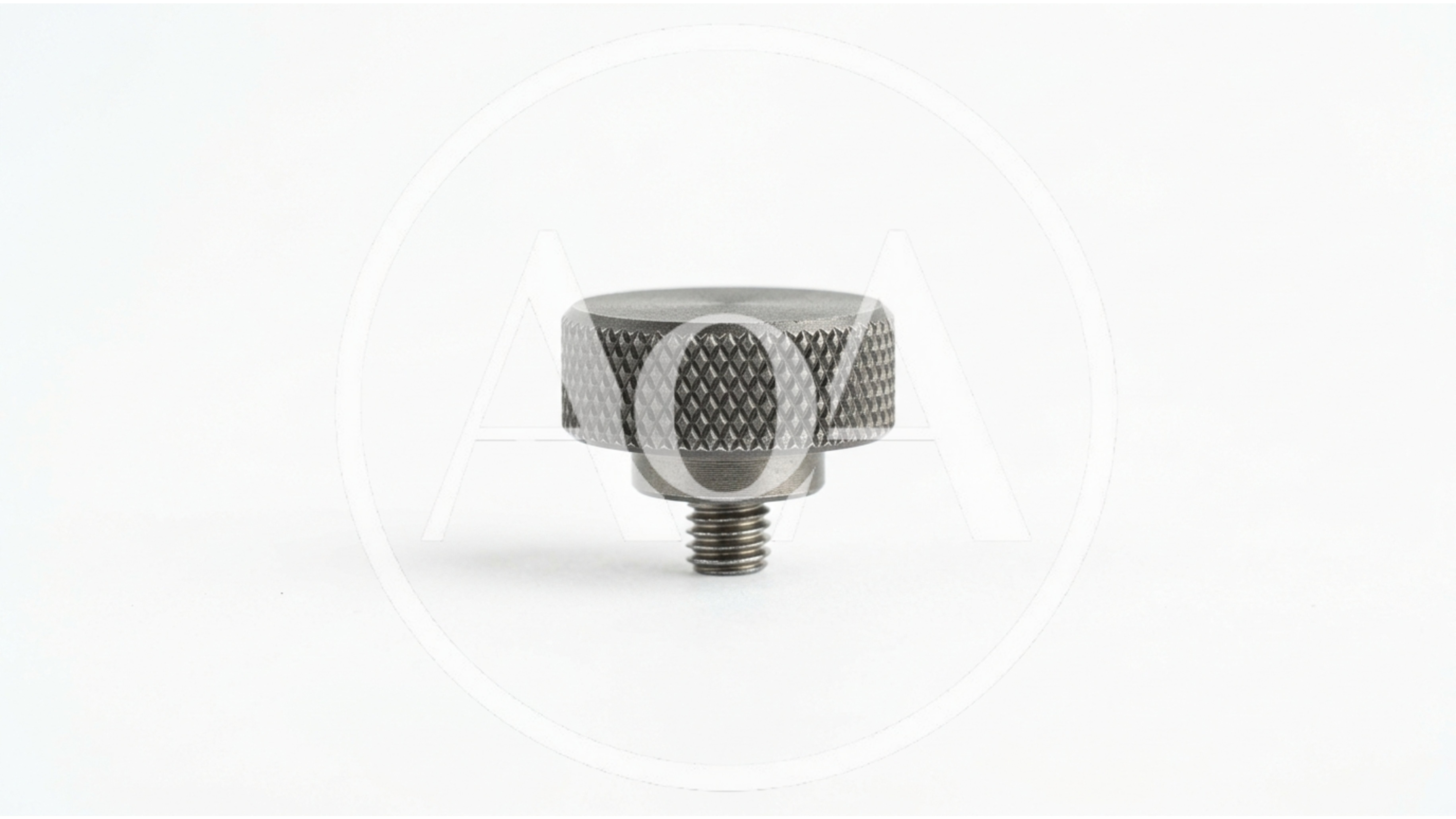 Metal Knurled Thumb Screw Isolated On White
