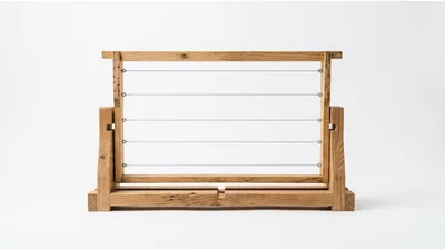 Wooden Beehive Frame Holder With Wire Strings
