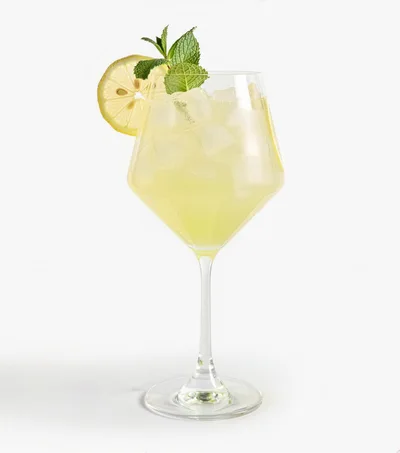 Refreshing Lemonade Cocktail With Mint Garnish