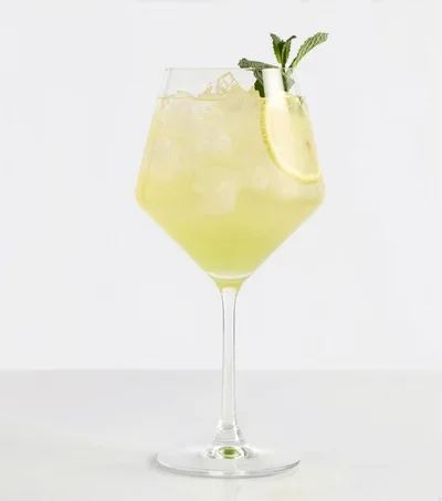 Refreshing Lemonade Cocktail With Mint Garnish