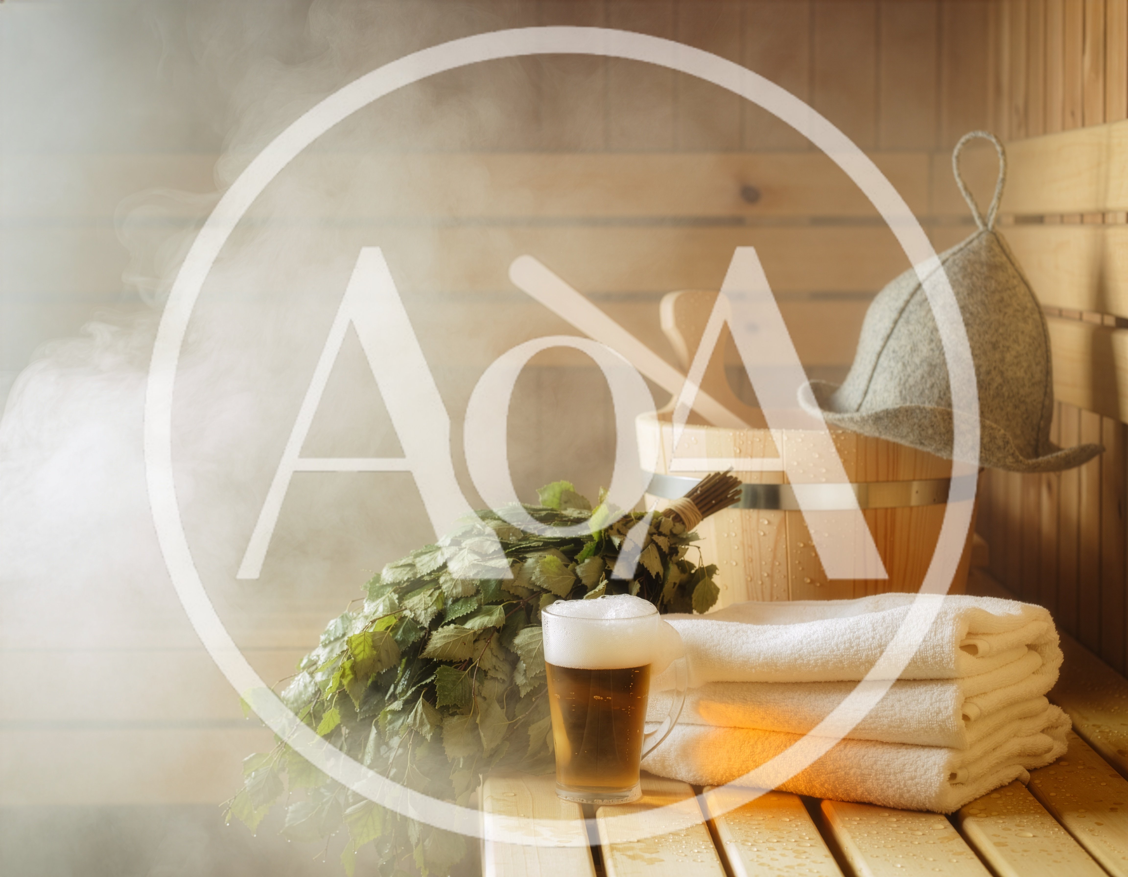 Sauna Relaxation With Birch Whisk And Beer