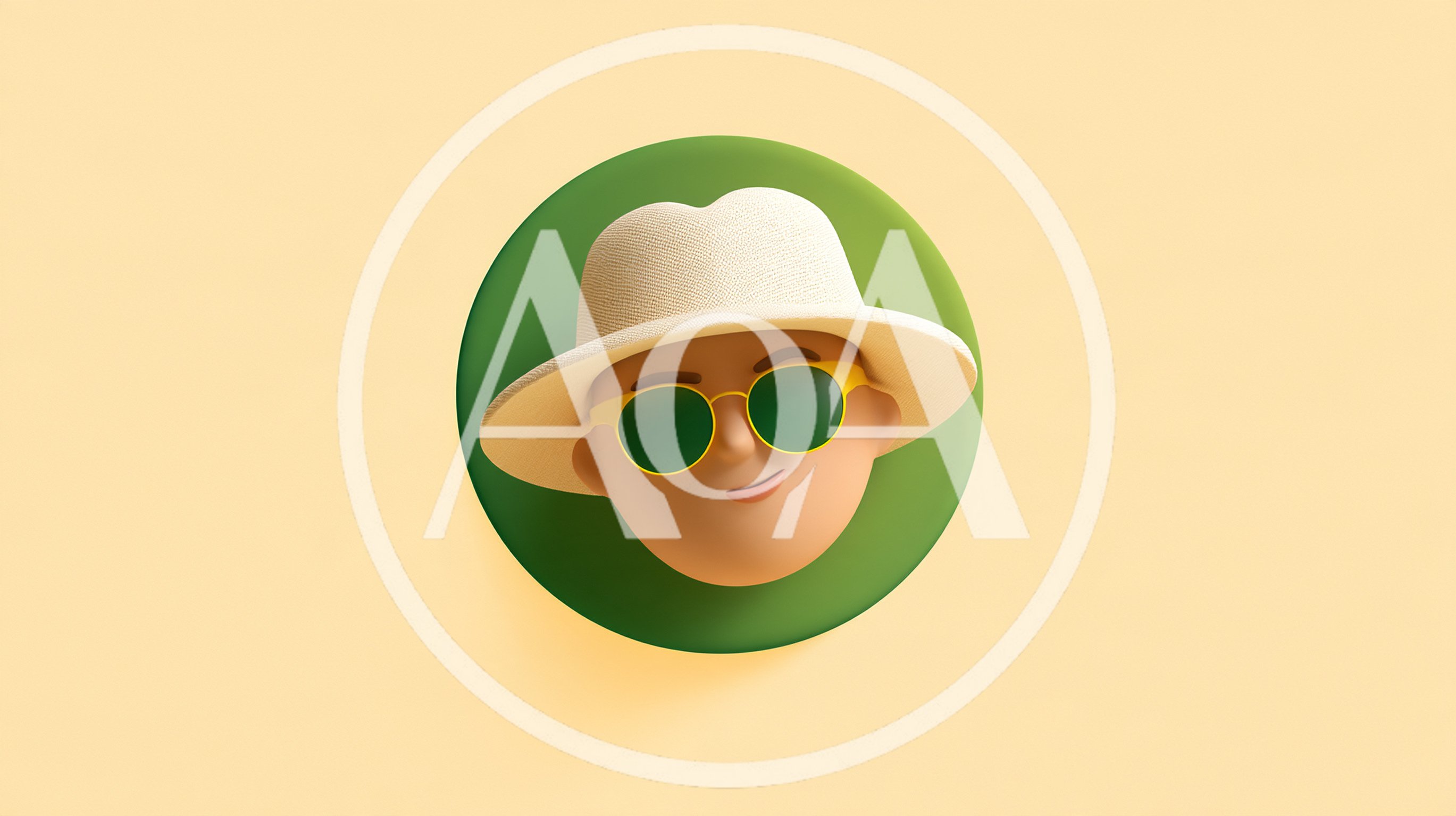 3D Rendered Cartoon Character Wearing Hat And Sunglasses