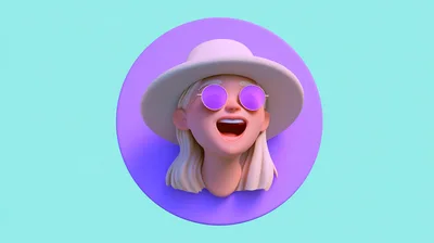 3D Rendered Cartoon Character With Hat And Sunglasses