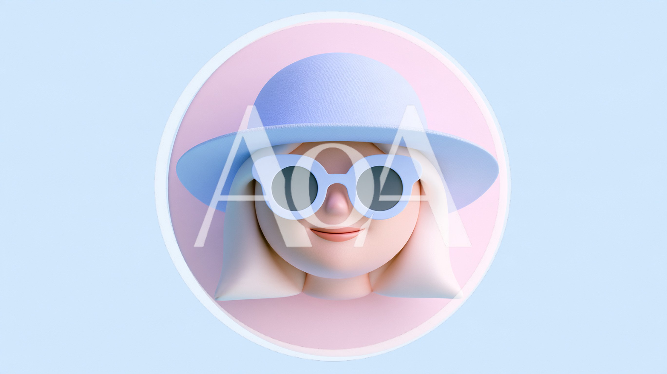 3D Rendered Cartoon Avatar Of A Woman With Sunglasses