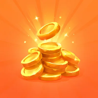 Stack Of Shiny Golden Coins With Floating Coin