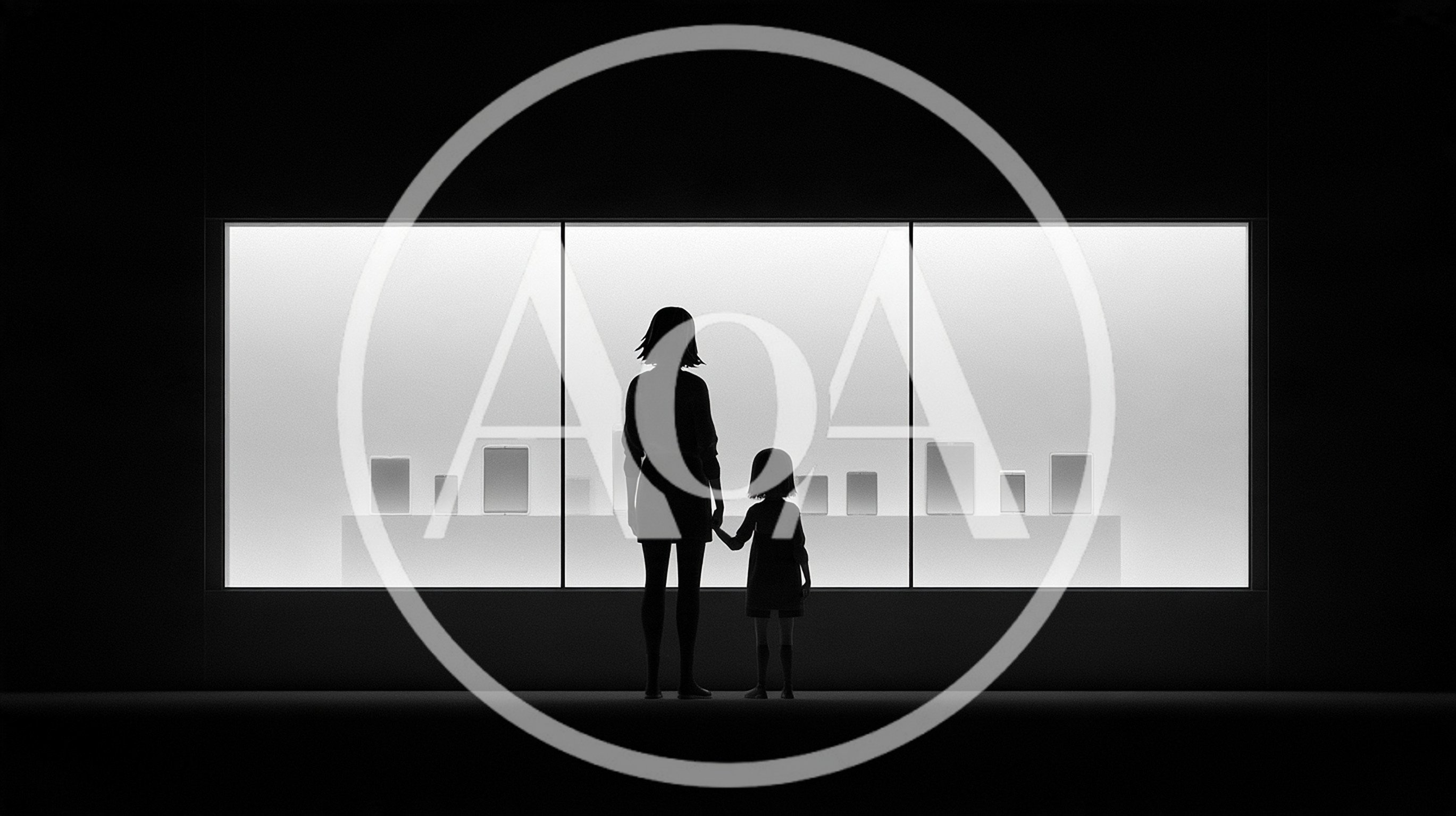 Mother And Daughter Looking At Store Display Window