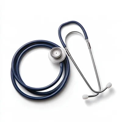 Medical Stethoscope Isolated On White Background