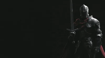 Knight In Shining Armor Holding A Sword