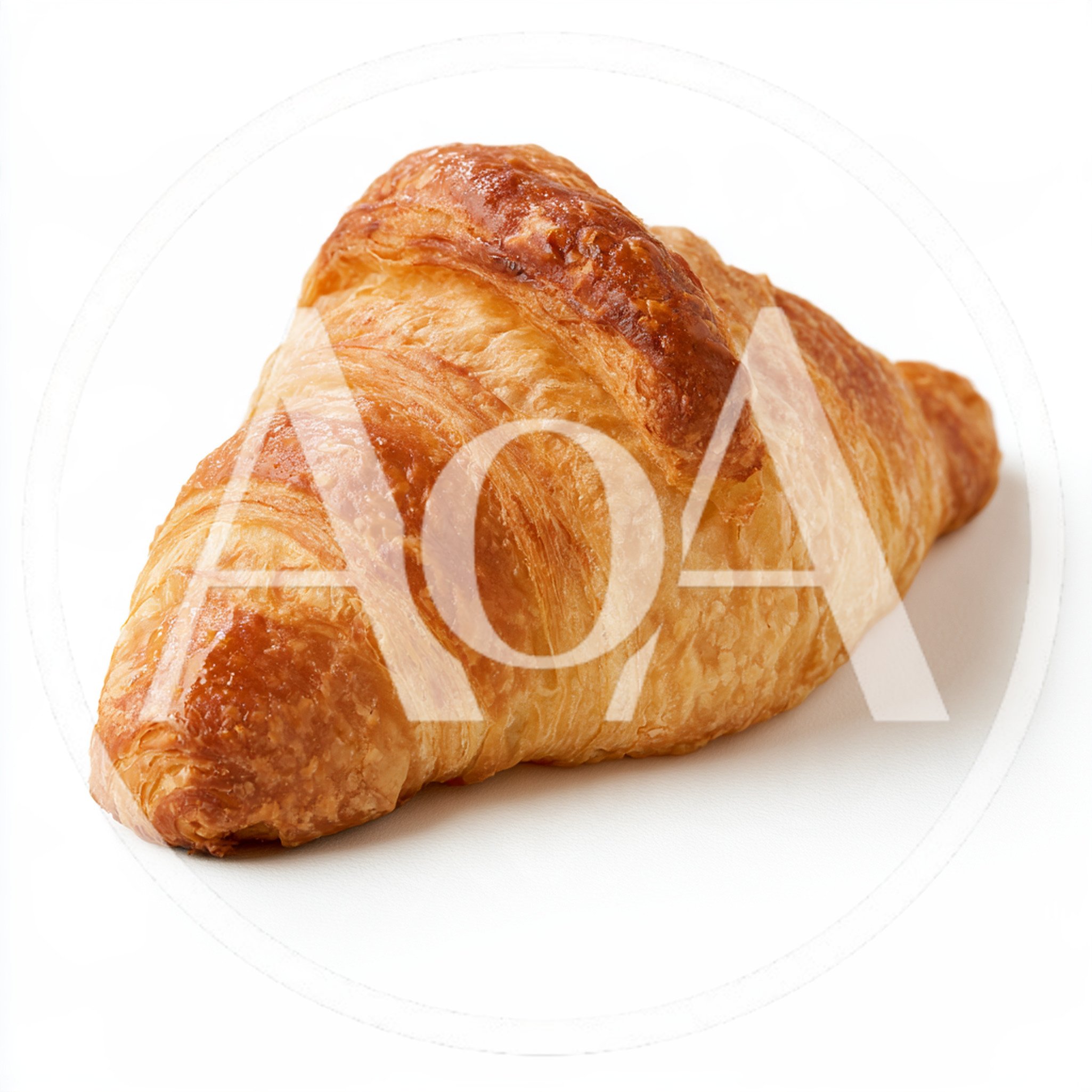 Fresh Golden Brown Buttery Croissant