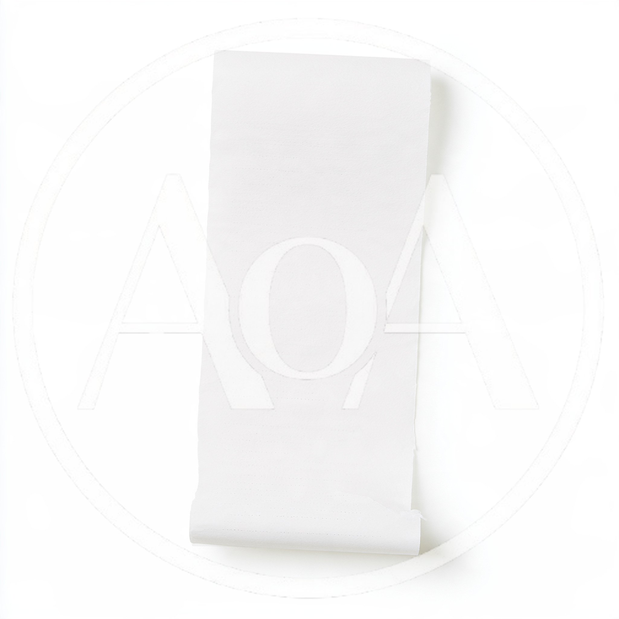 Blank White Receipt Paper Roll Isolated On White Background