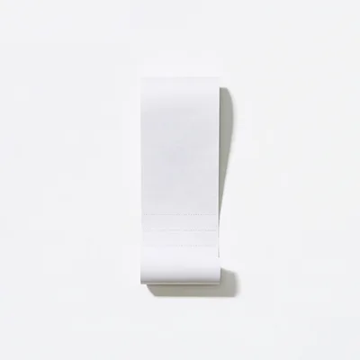 Blank White Receipt Paper Roll On White Background