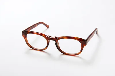 Tortoiseshell Eyeglasses On A Clean White Background