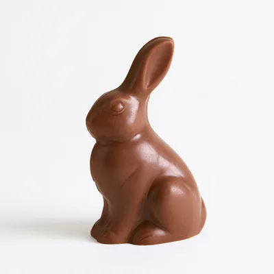 Solid Milk Chocolate Easter Bunny Figurine