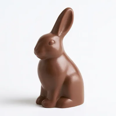 Solid Milk Chocolate Easter Bunny Figurine