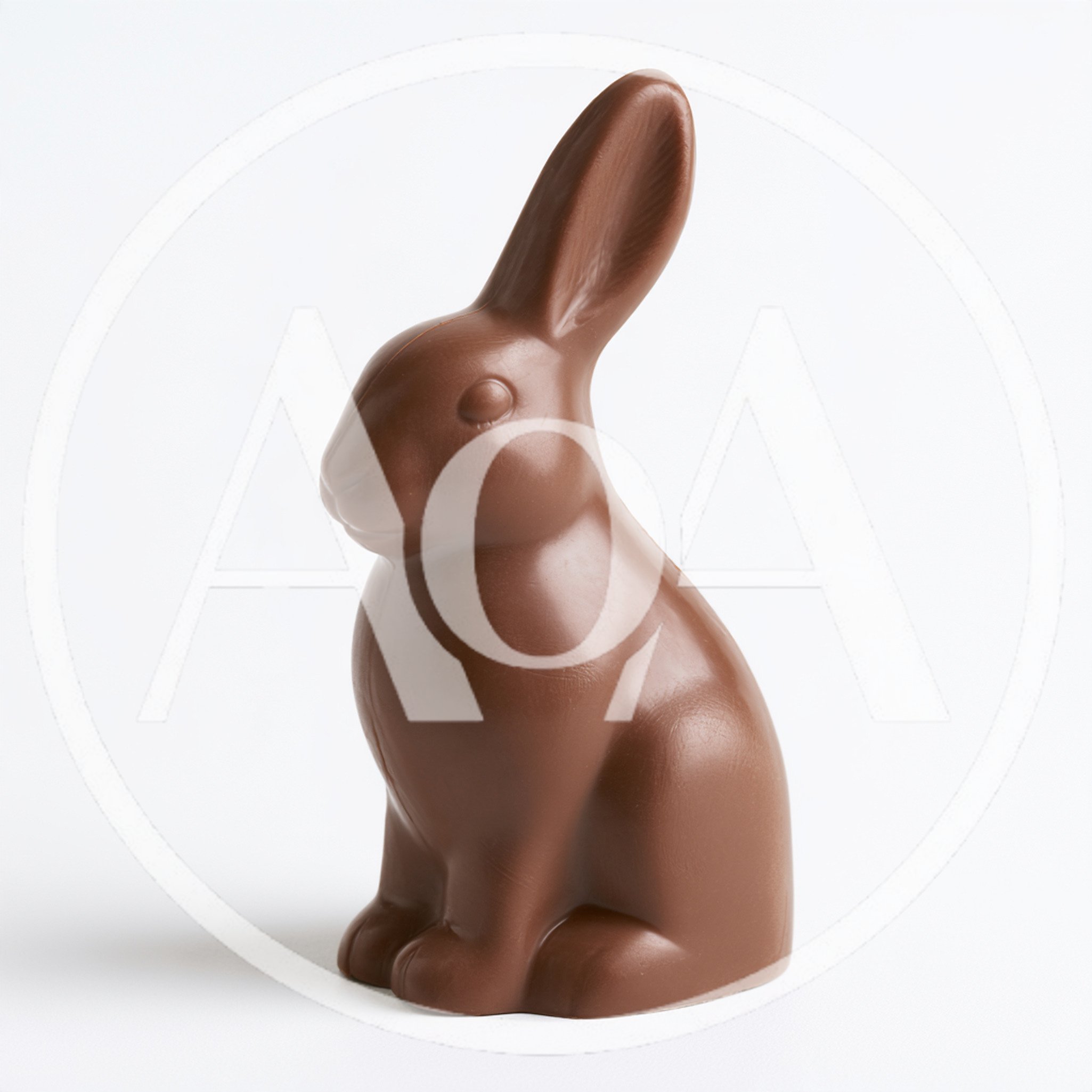 Solid Milk Chocolate Easter Bunny Figurine