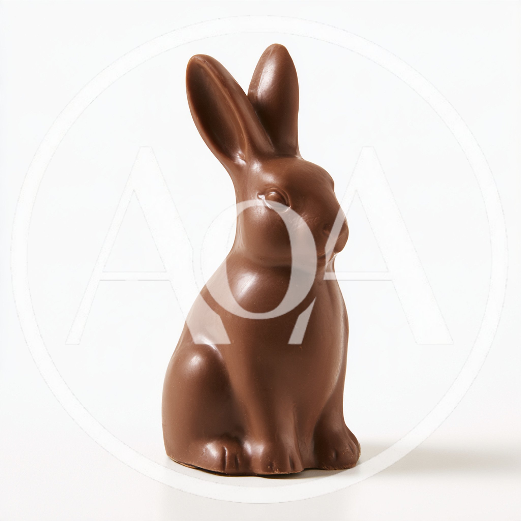 Solid Milk Chocolate Easter Bunny Figurine