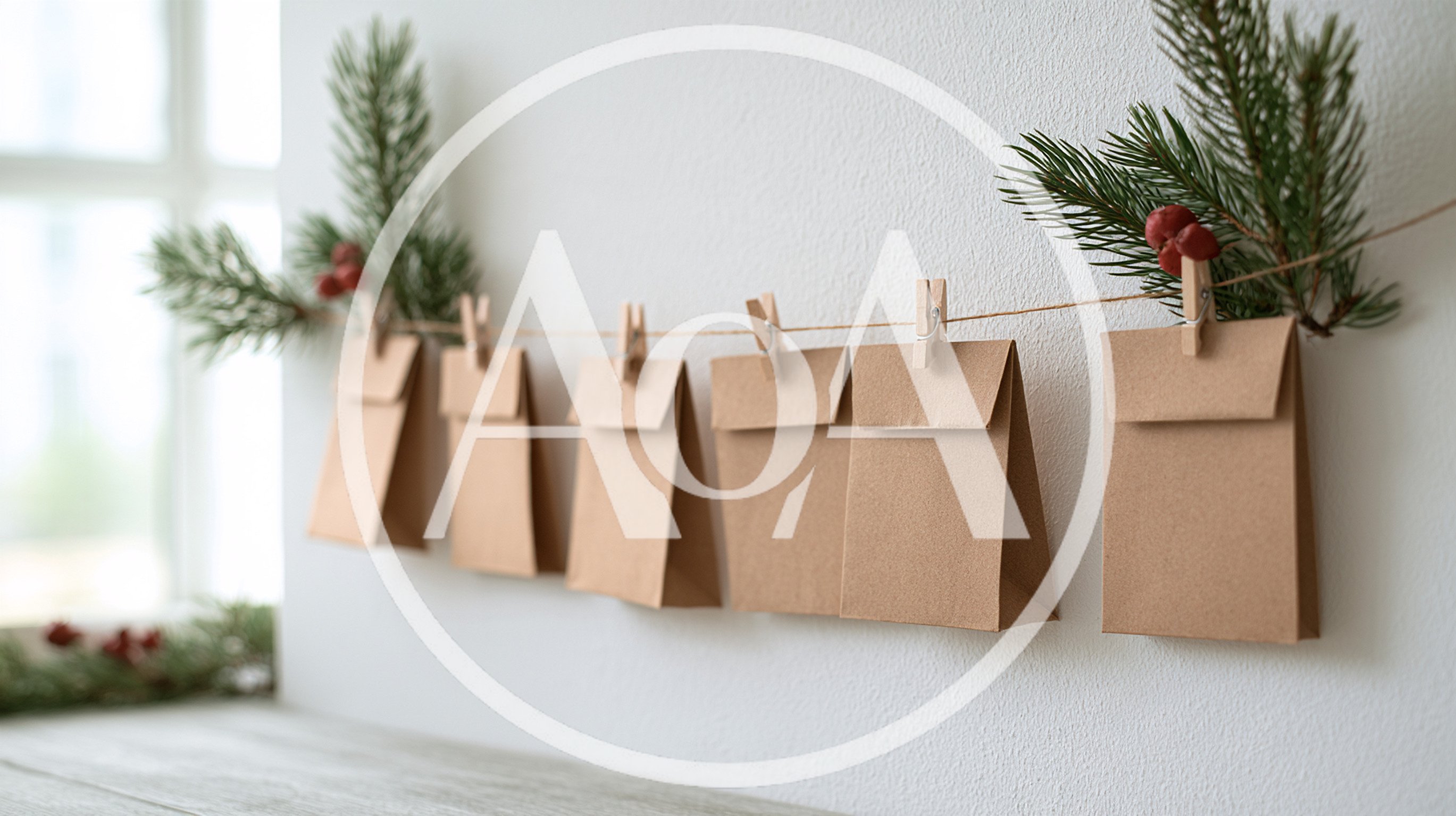 DIY Christmas Advent Calendar With Brown Paper Bags