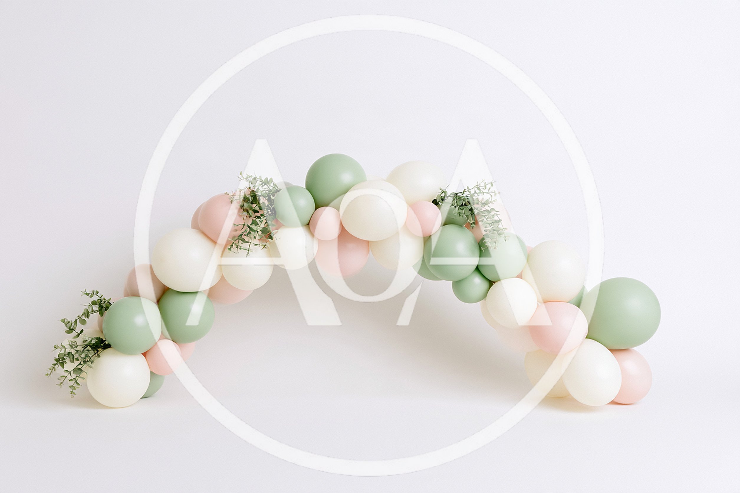 Balloon Arch Decoration With Greenery For Events
