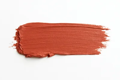 Terracotta Lipstick Swatch on White Background