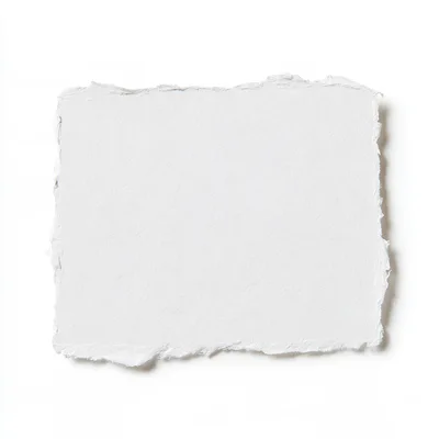 White Torn Paper Sheet With Rough Edges