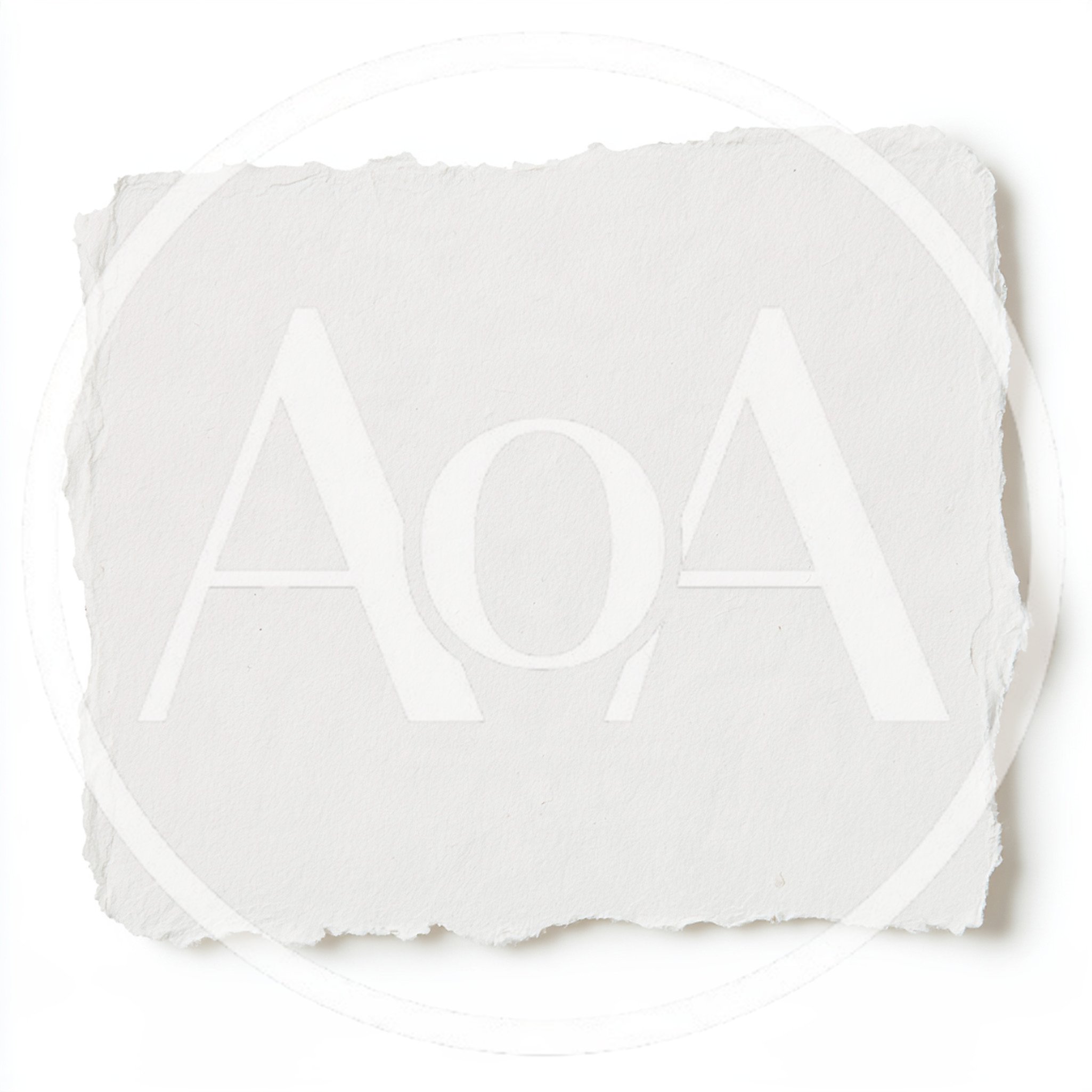 Blank White Torn Paper Sheet With Rough Edges