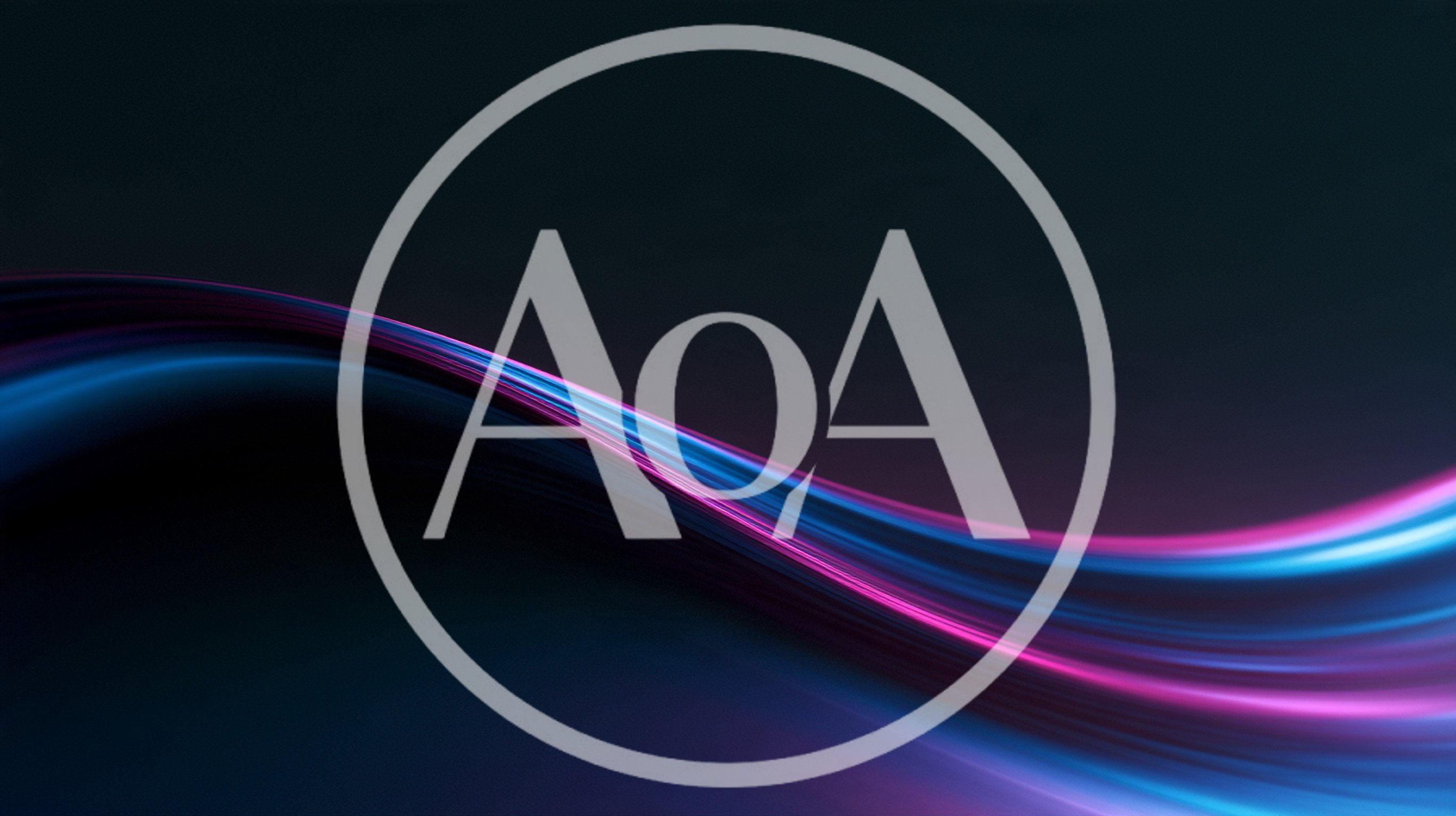 Abstract Glowing Neon Light Wave Background