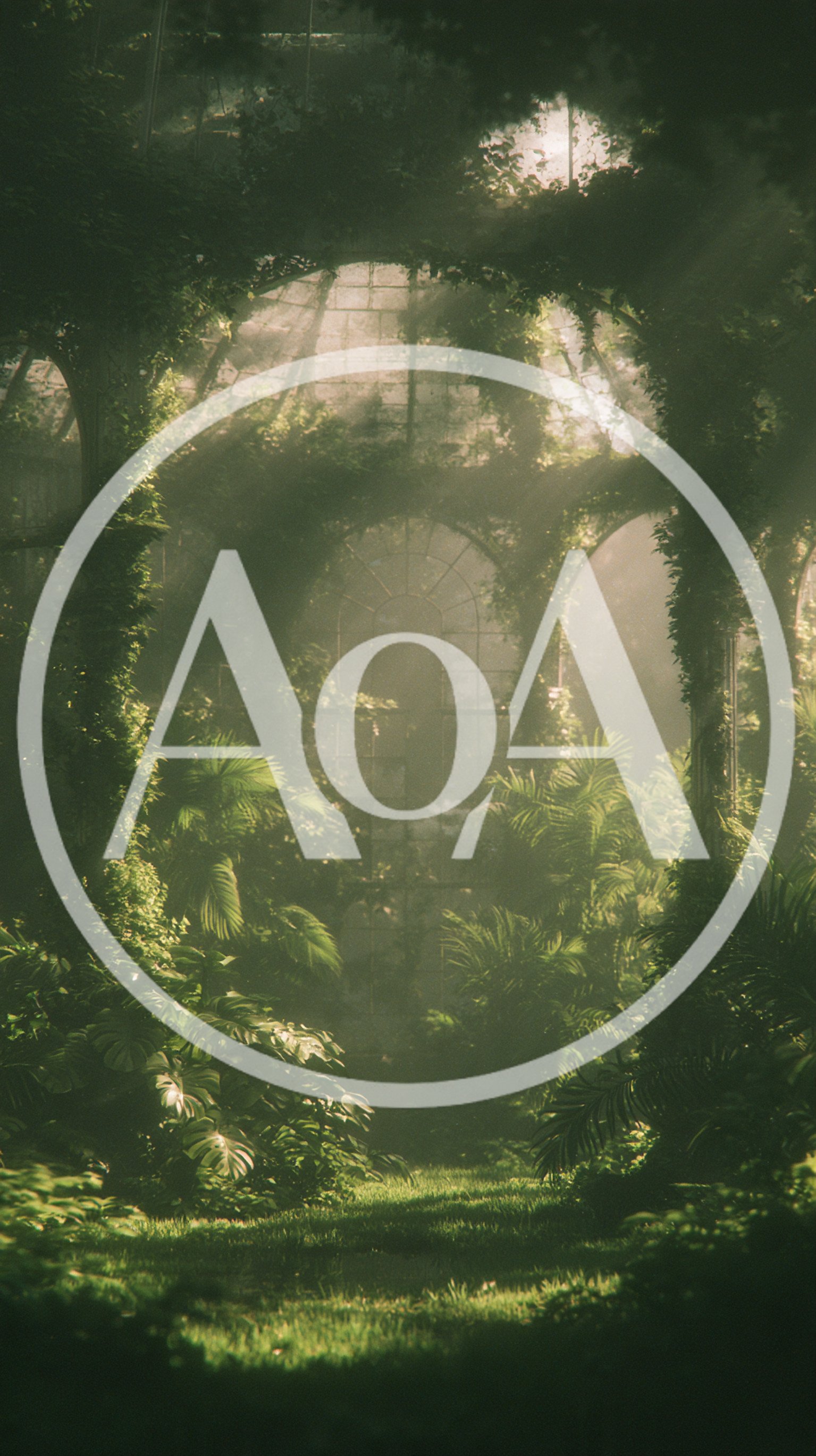 Overgrown Abandoned Greenhouse With Lush Tropical Vegetation