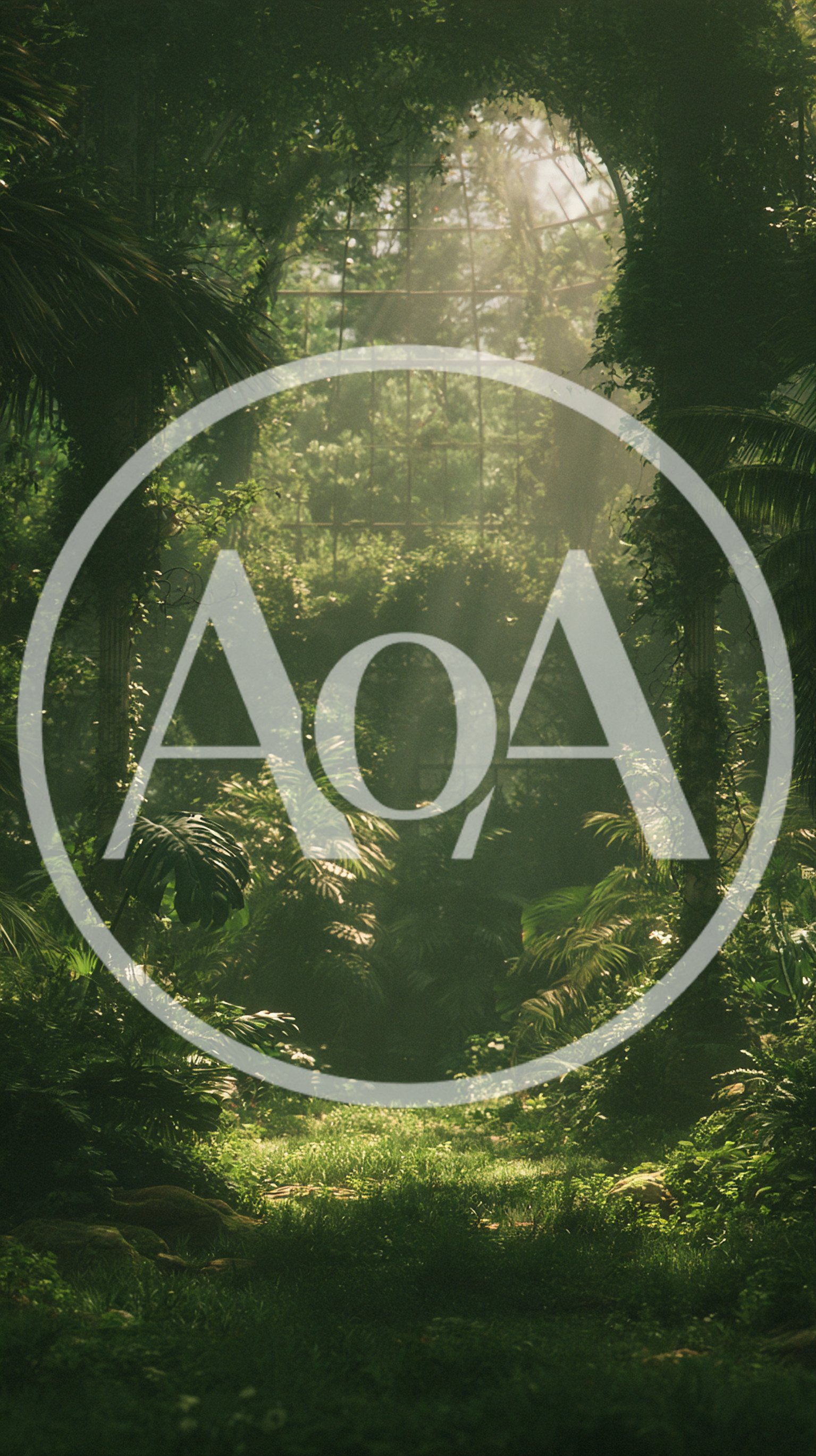 Overgrown Abandoned Greenhouse With Lush Tropical Vegetation