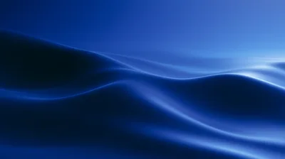 Abstract Blue Wavy Silk Fabric Background