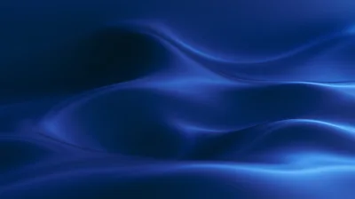 Abstract Blue Silk Fabric Waves Background