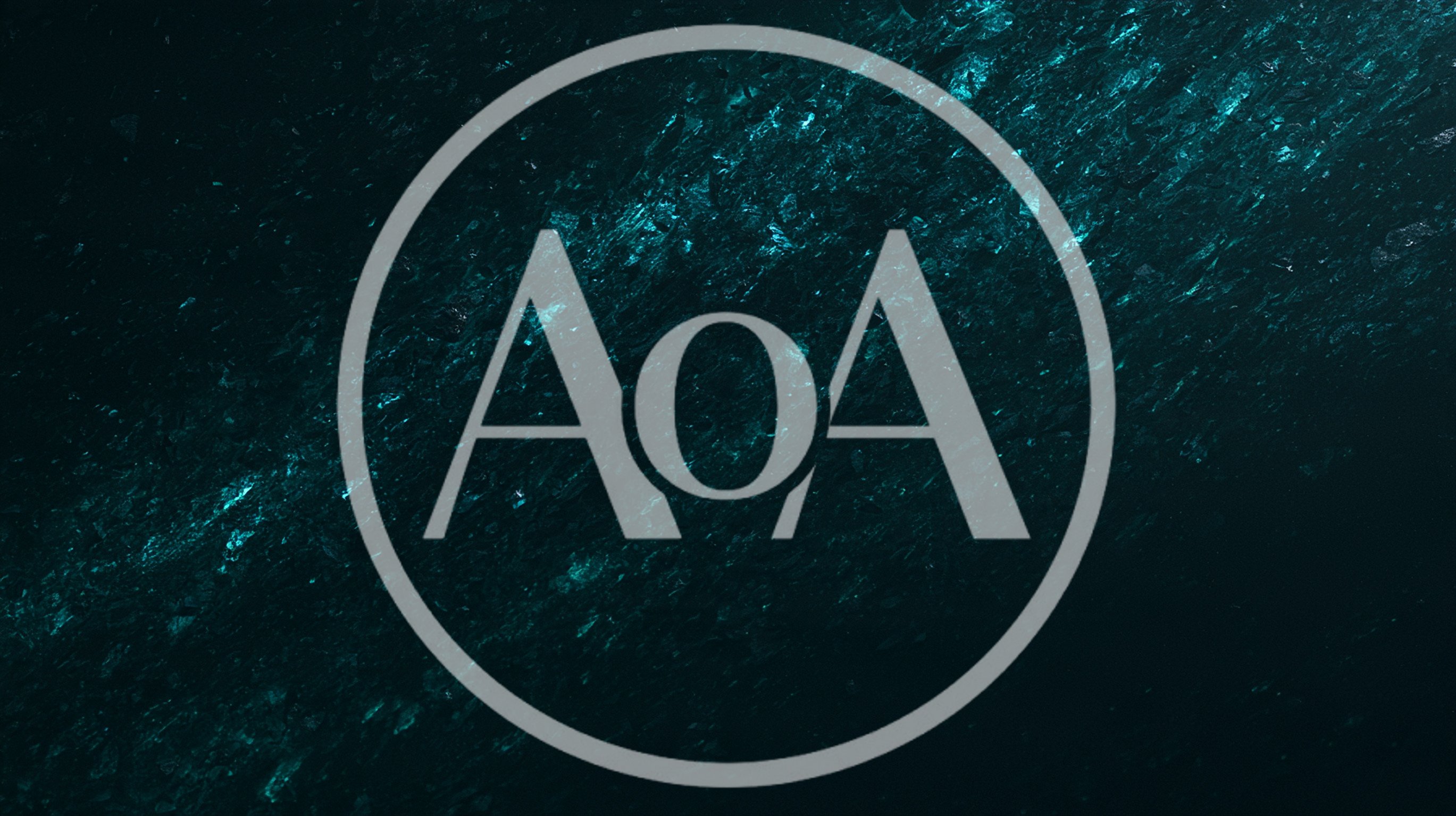 Abstract Dark Teal Textured Background With Shimmering Light