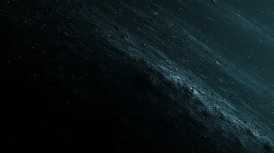 Abstract Dark Space Background With Floating Asteroid Debris