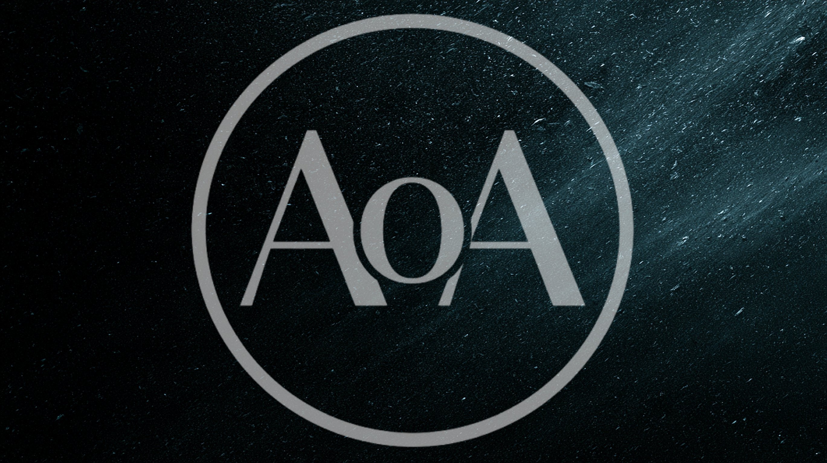 Abstract Dark Blue Texture With Floating Dust Particles