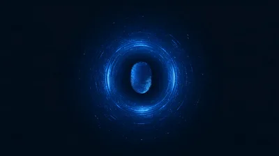 Digital Fingerprint Scanning Technology Concept