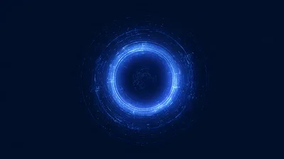 Digital Fingerprint Scanning Technology Abstract Background