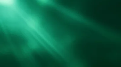 Abstract Green Light Rays Background