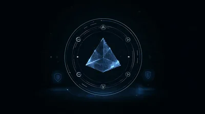 Digital Holographic Pyramid With Futuristic Interface Elements